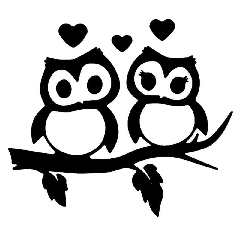 

CK20077# наклейки на авто Owls Couple водонепроницаемые наклейки на машину наклейка для авто автонаклейка стикер этикеты винила наклейки стайлинга автомобилей украшения на бампере автомобиля заднее стекло