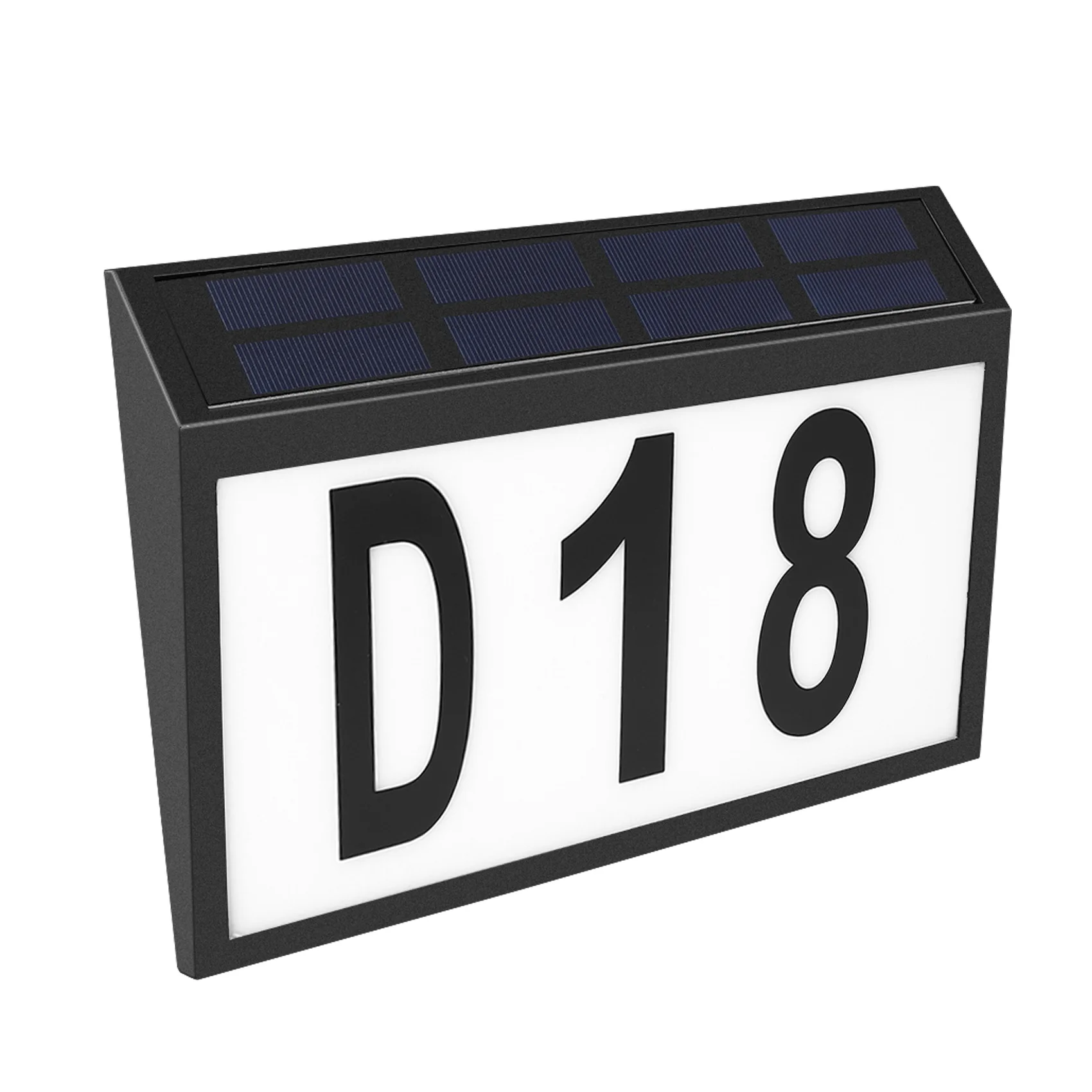 

Solar Door Light Address Indication Number Plate Solar Address Sign ABS+PC House Number Light With Light Address Plate