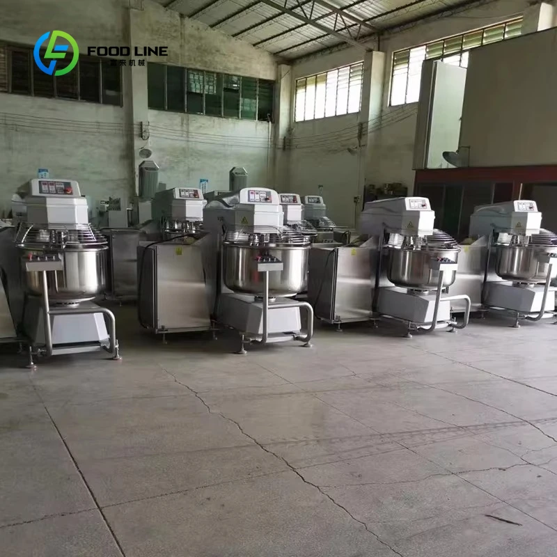 Customized 50kg New Spiral Dough Flour Mixer for Pizza Bread Kneader for Wheat Corn Milk Nuts Cream Eggs