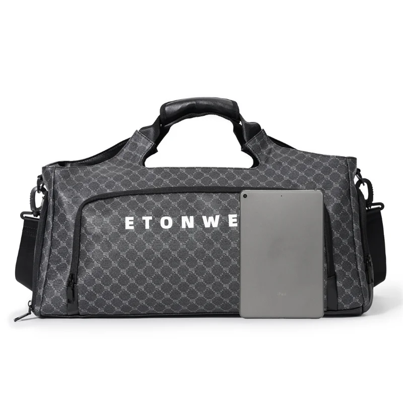Bolsos de diseño a la moda, bolso de mano de viaje para hombre, bolso de equipaje de gran capacidad para hombre, bolso de hombro tipo bandolera
