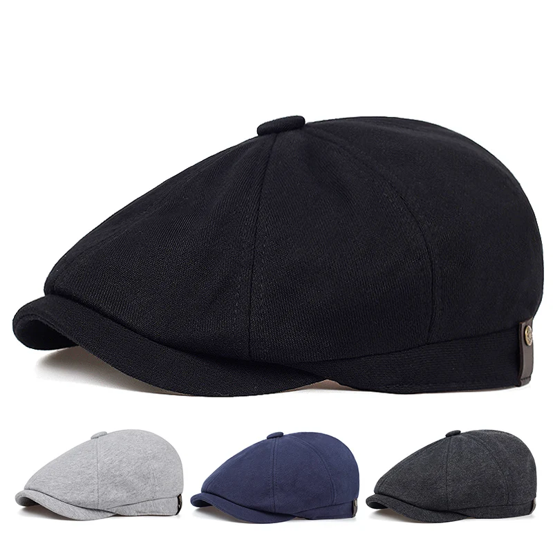 Fashion Cotton beret fashion old hat high quality four-color casual hats autumn and winter warm cap cold caps