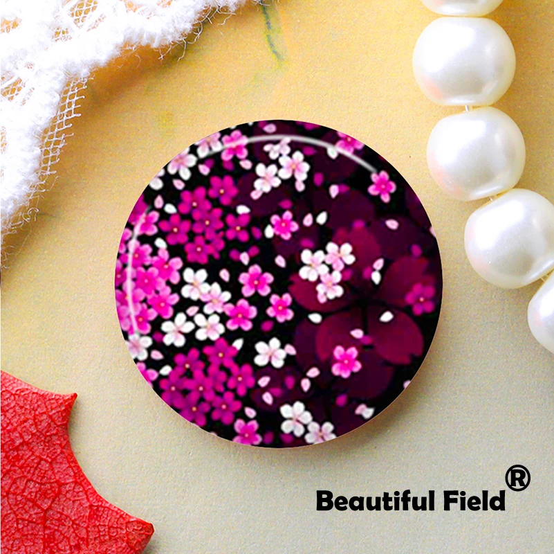 8mm 10mm 12mm 25mm 14mm 16mm 18mm 20mm  Photo Glass Cabochons Round Cameo Set Handmade Settings Stone Snap Flowers FNH9851