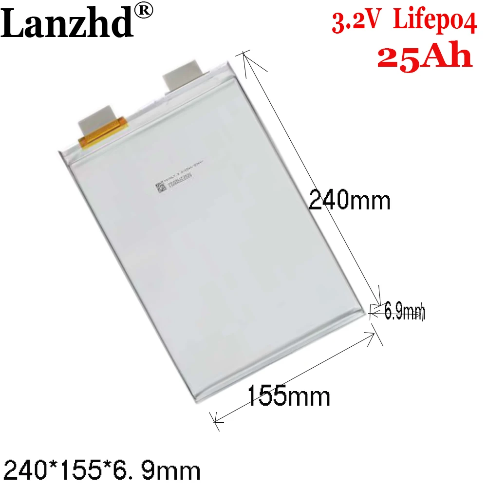 1-20PCS 3.2V 20AH Soft pack cell lifepo4 battery 20000mAh lifepo4 cells For Racing Car Electric Motorcycle 240*155*6.9mm