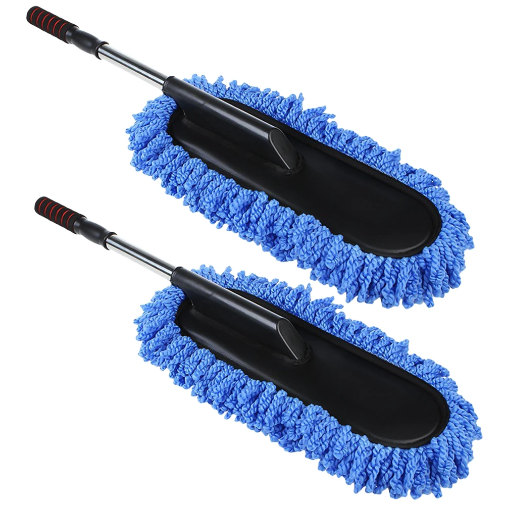 

2 Pcs Car Dust Cleaner Auto Detergent Bike Home Use Cleaning Supplies Brush Dash Waxing