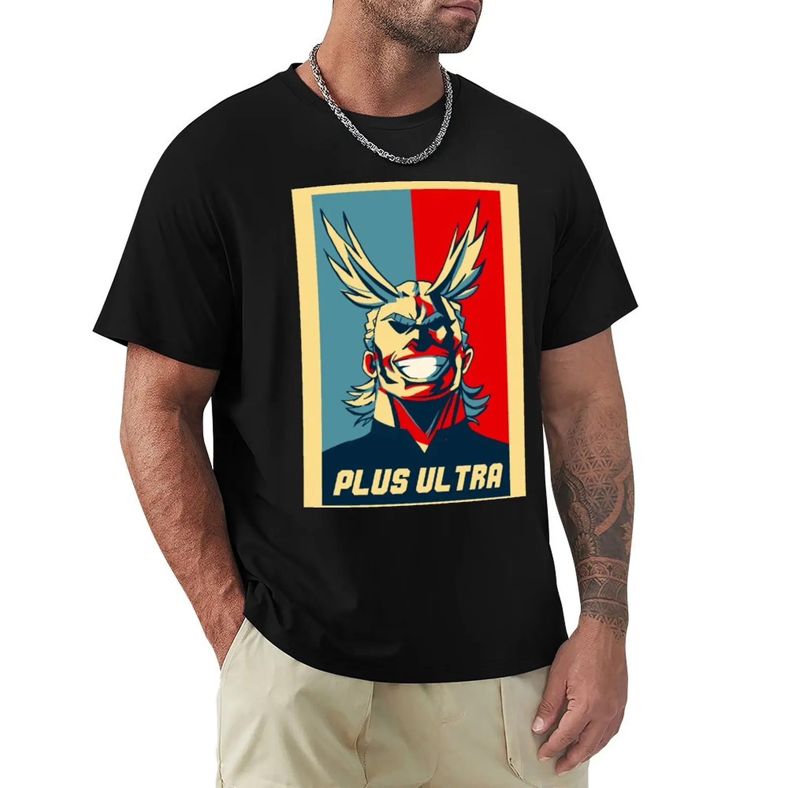 all might shepard fairey poster T-Shirt t shirts for man pack white T-Shirt