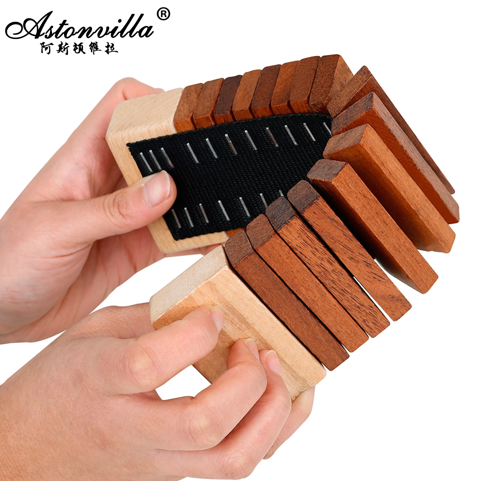 Orff Musical Instruments Wooden Castanets Clapper Shaker Percussion Tooth Wood Sounder Kids Educational Toys Beginner Allegro