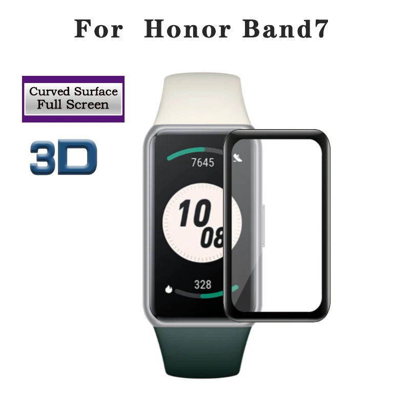 

2 шт. 3D PMMA изогнутая пленка для Honor Band 7 Band7, защитная пленка для экрана, защитная пленка для Huawei Band 7, полное покрытие