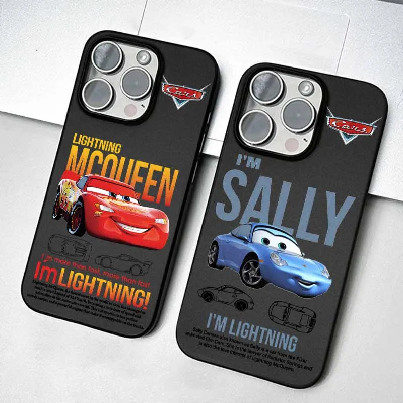 

Cool Cars McQueens Cute For iPhone 16 15 14 13 12 11 mini XS Max 8 7 Pro Max Plus Frosted Large Holes Soft Phone Case