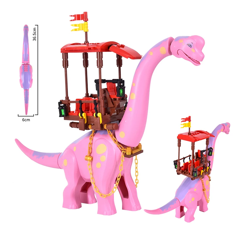 MOC Jurassic Dino Brachiosaurus Mount World Building Kits Bolcks Bricks Dinosaurs Dinosauios Park figures Toys for kids gifts - view 5