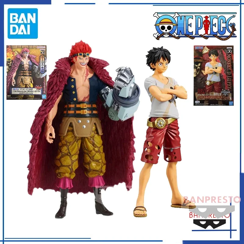 Bandai Banpresto Original Genuine Anime ONE PIECE DXF Eustass Kid Luffy PVC Collectible Model Action Figure Toys For Kids Gift