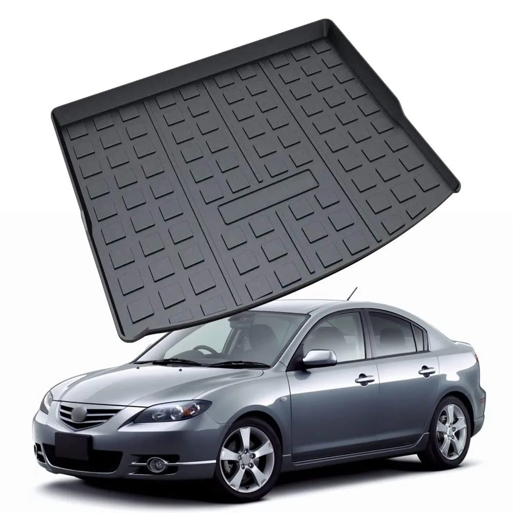 

Car Trunk Tray Cargo Liner Rear Floor Mat Waterproof Protector for Mazda Axela Hatchback 2014-2019