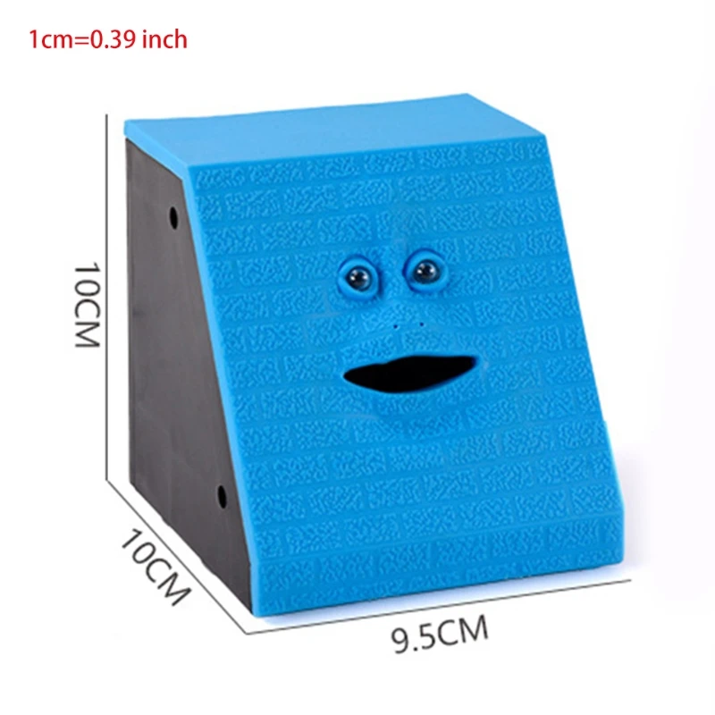 1Pc interactif tirelire Stimulation ABS électronique souriant visage banque détection automatique tirelire pour enfant ATM