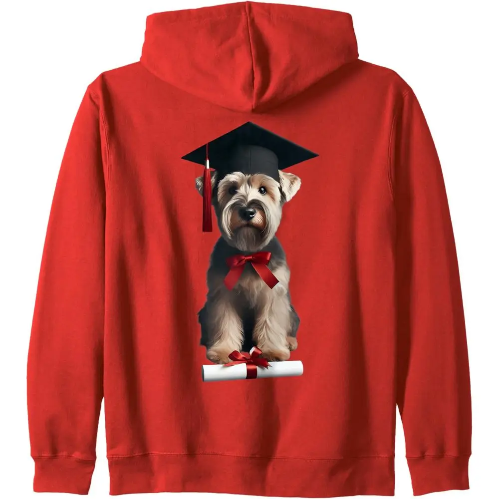 

Худи с капюшоном для владельца собаки породы Глен ойлмал-терьер, выпускник, с надписью Grad