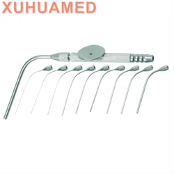 XUHUAMED Reusable stainless steel types of medical ENT surgical suction tube, Ear instruments
