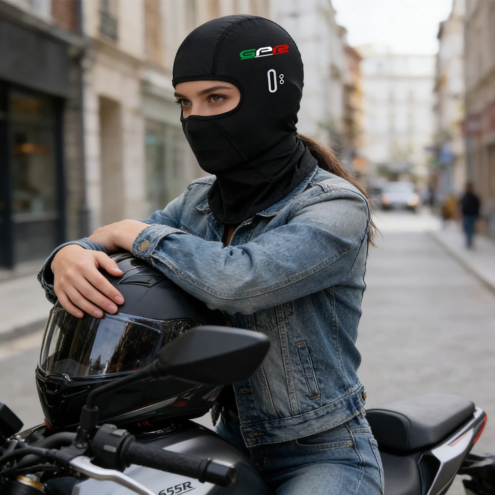 For Derbi GPR 49 59 75 125 Racing 2T 4T 4V AB Motorcycle Balaclava Summer UV Protection Glasses Face Breathable Hole Winter Warm view 6