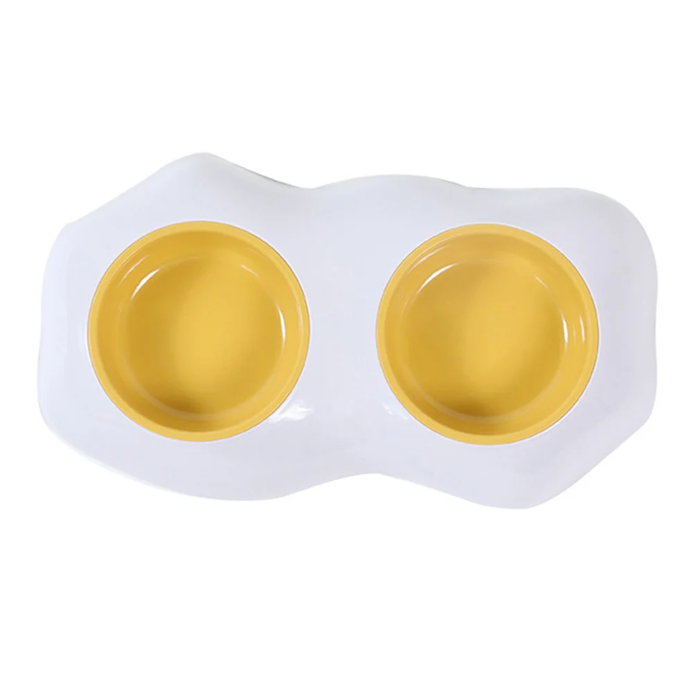 

Anti-Slip Feeding Bowl Detachable Design Easy Clean Corner Placement Space Saving Cat Food Bowl Pet Feeder Supply Pet Food
