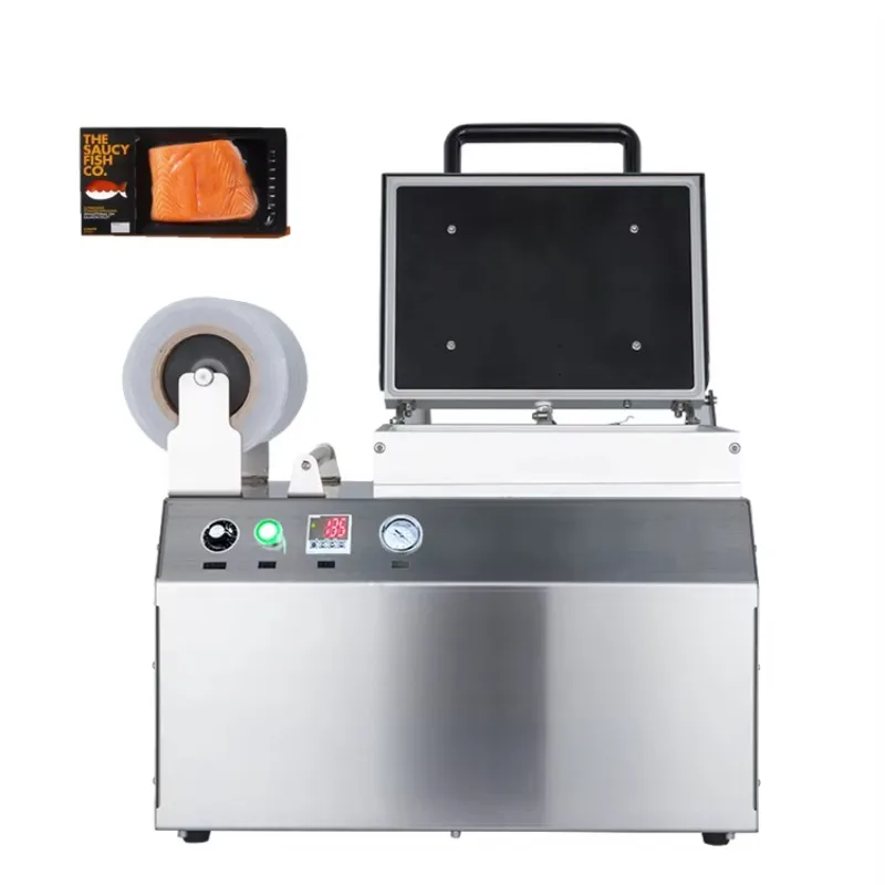 Industrial meat thermoforming vacuum packing machine