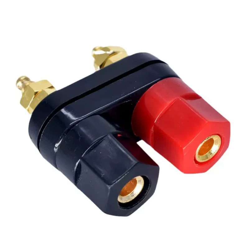 Top Selling Quality Banana plugs Couple Terminals Red Black Connector Amplifier Terminal Binding Post Banana Speaker Plug Jack