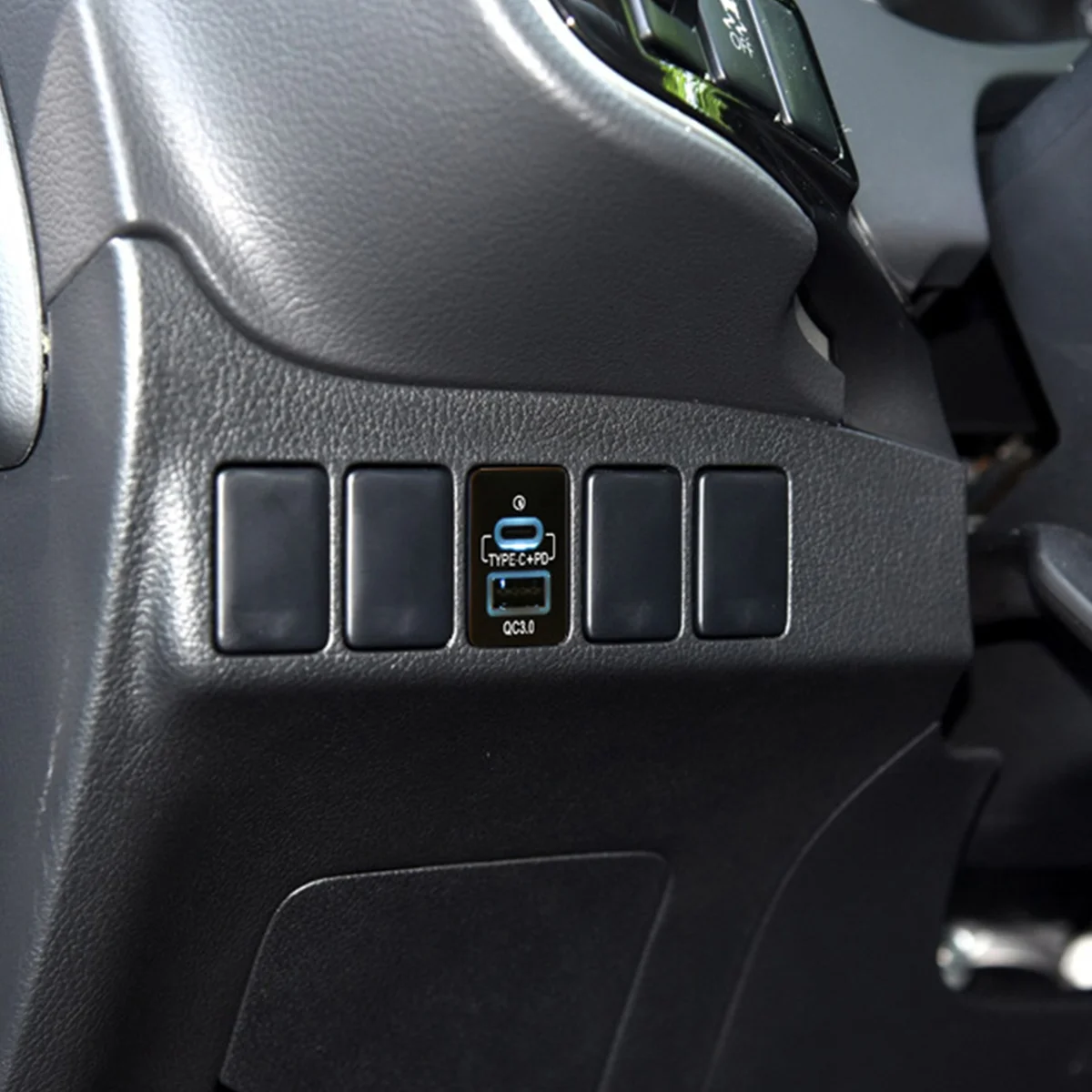 23mm*34mm für Mitsubishi Outlander Eclipse Cross L200 Triton QC3.0 USB+PD Typ-C Auto-Ladegerät Steckdose Netzadapter – Detail 13