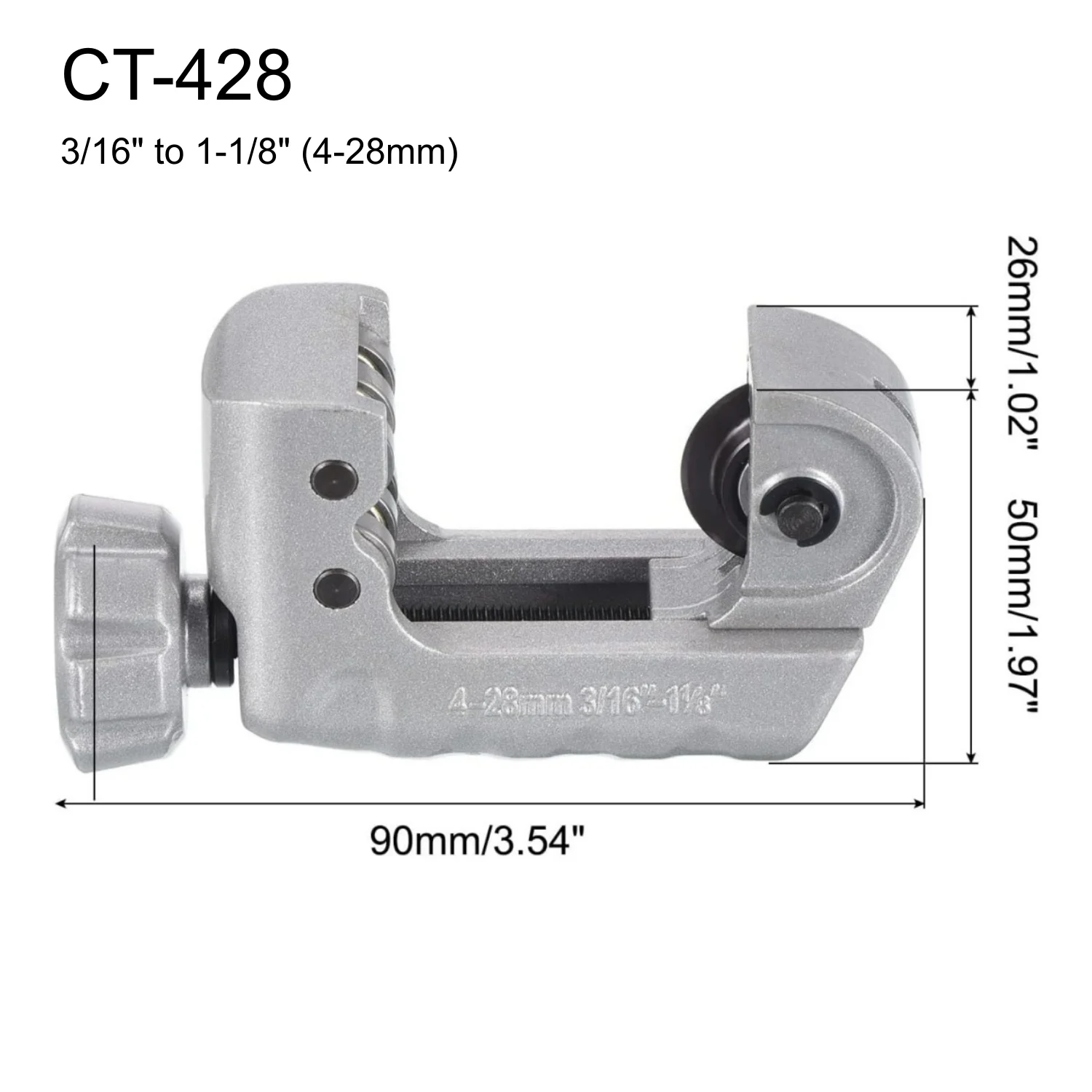 Close Quarters Mental Tubing Cutter 4-28mm 3/16 bis 1-1/8'' CSST Gasrohrleitungen Kupfer Messing Edelstahlrohre Ersatzklinge – Detail 7
