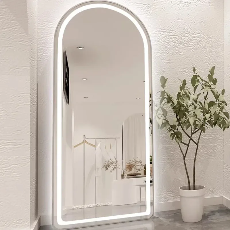 

Led Lighting Mirror Makeup Decoration Home Mirror Accessories Makeup Floor Modern Design Big Espejos Decorativos Dressing Luxury