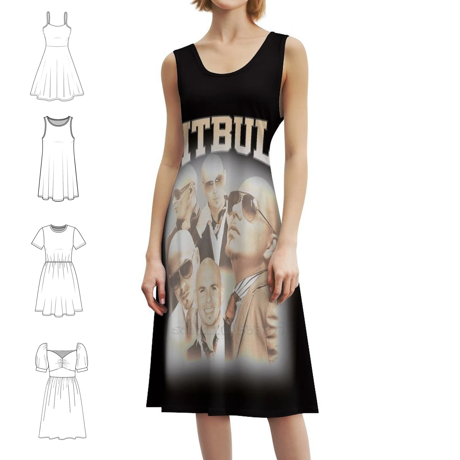 

Mr Worldwide Pitbull Singer Sexy Vacation Dress For Women Beach Party Birthday Mini Dress Pitbull Mr Worldwide Pitbull Mr Dress