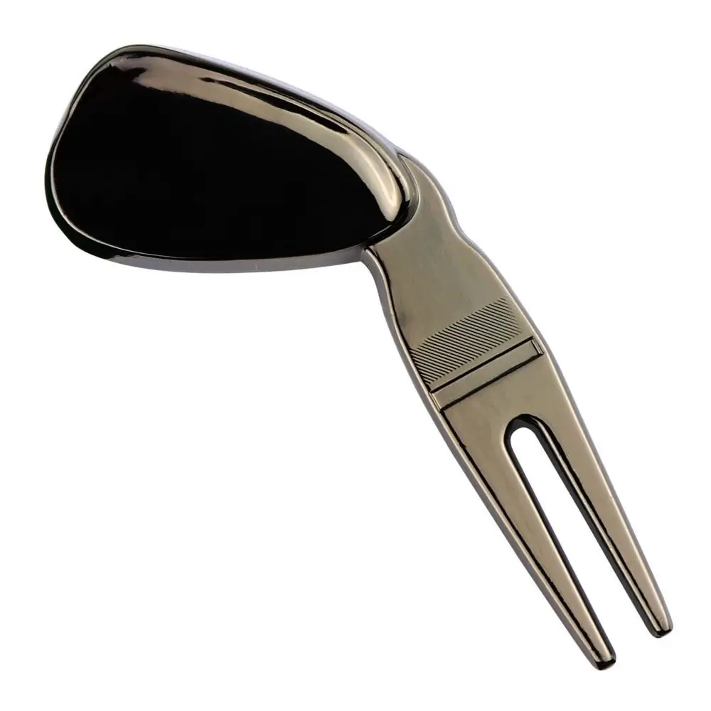Spacecraft Golf Green Fork Magnetic Portable Divot Fork Zinc Alloy Multifunctional Golf Ball Marker Mark Location