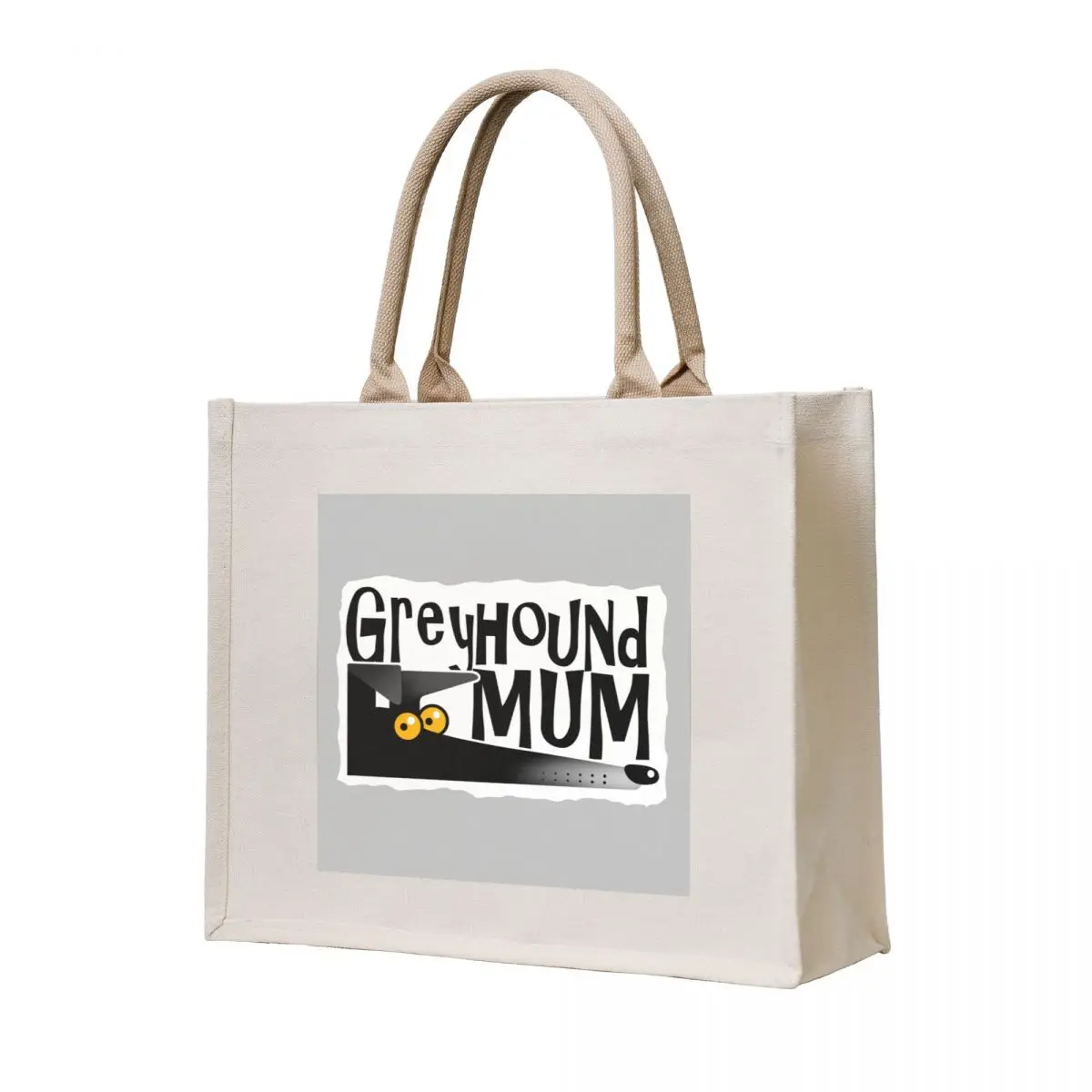 

Greyhound Mum (black) Tote Bag canvas tote bag hand bag handbag
