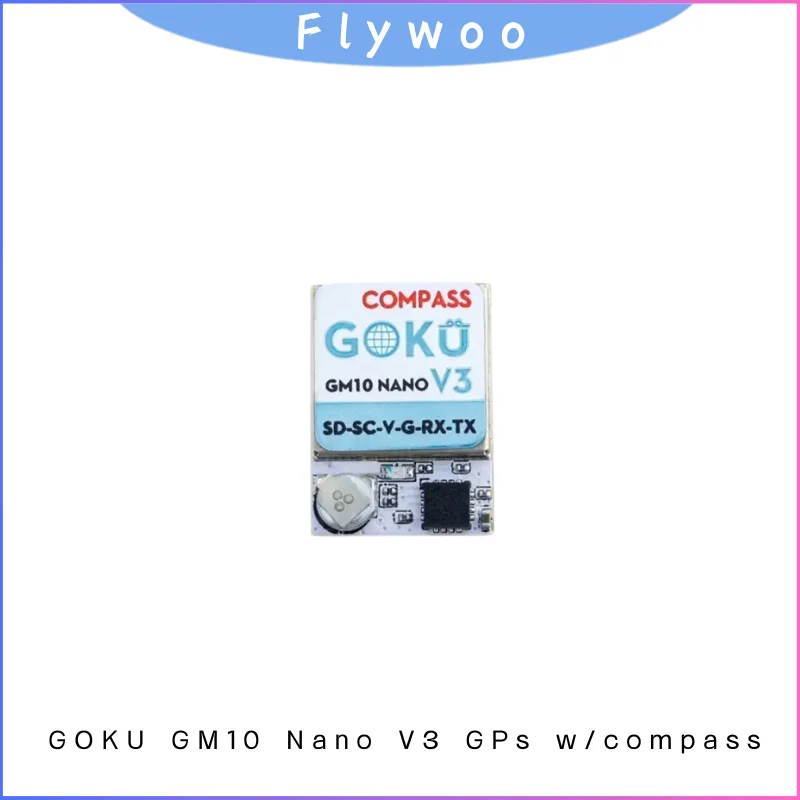 

GPS-модуль Flywoo GOKU GM10 V3 с чипом M10050 GNSS, сверхточное позиционирование для FPV дрона, детали для радиоуправления с неподвижным крылом