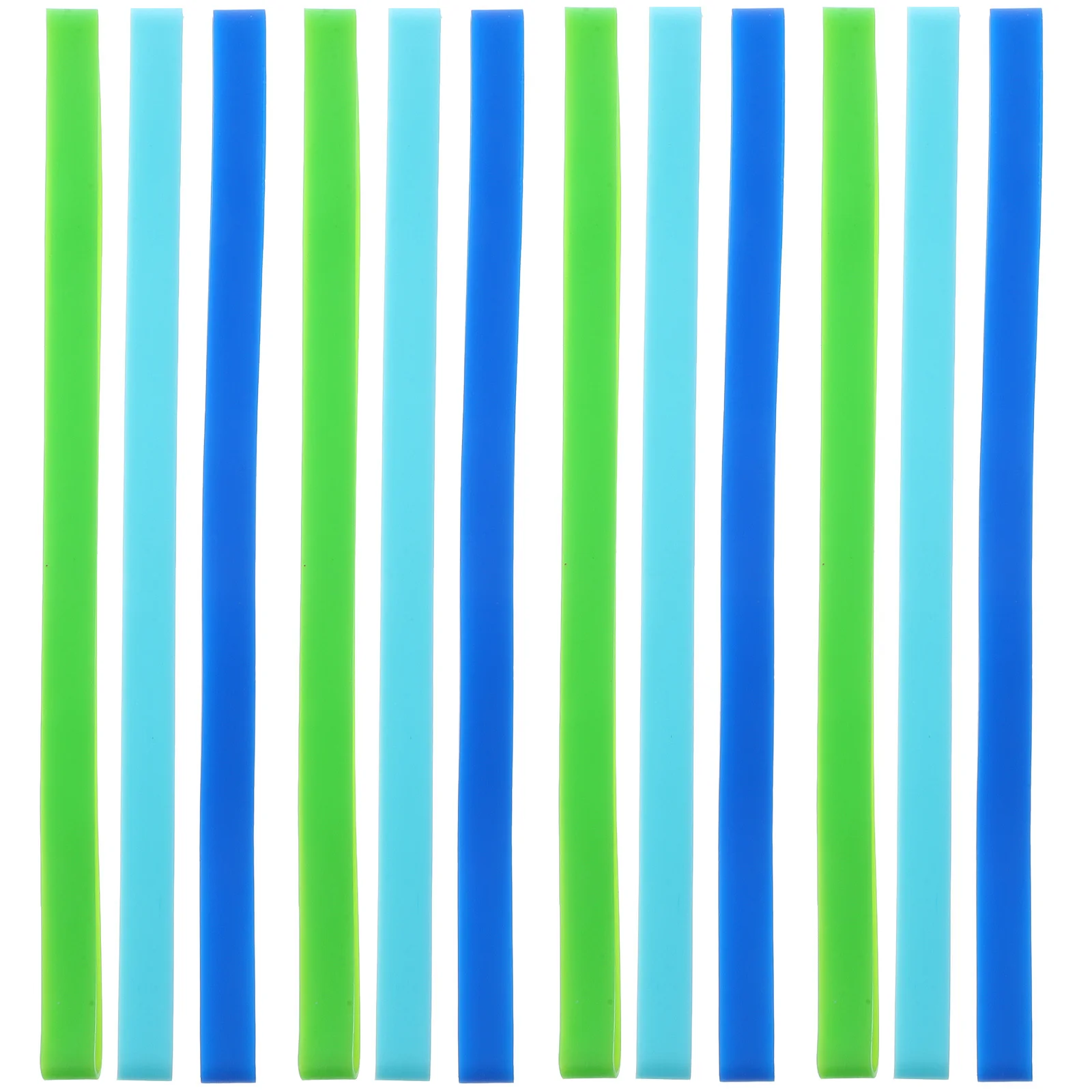 12 قطعة الأربطة المطاطية سيليكون 20 سنتيمتر مرنة شقة علب الاغذية الأشرطة بينتو اكسسوارات أربطة مرنة ل أجهزة الكمبيوتر المحمولة ملفات بطاقات #1