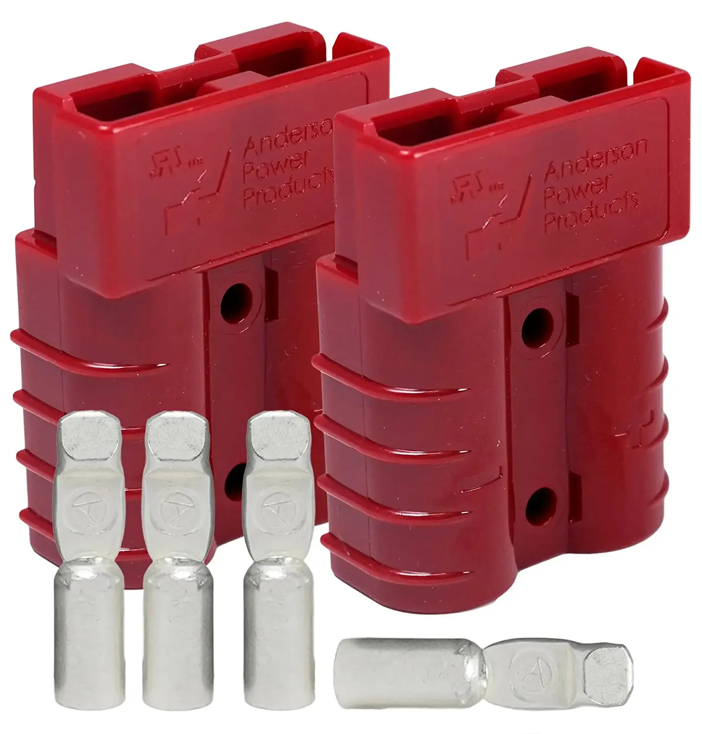 10 Packs Battery Connector 12-24V 50A 50Amp Battery Quick Connection Connector Plug for Car Motorcycle Recovery Winch Trailer