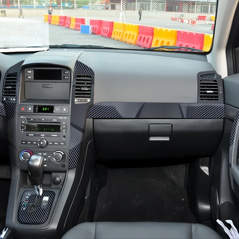 

For CHEVROLET Kopachi Models from 2007-10 Interior Control Panel Door Handle Carbon Fiber Stickers Decals Car styling Accessorie