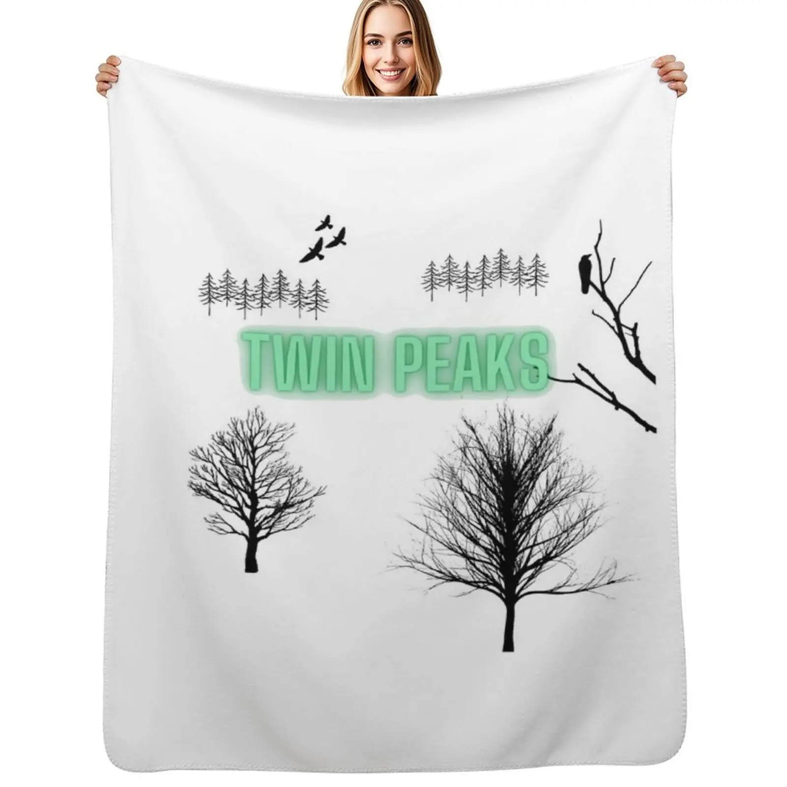 

twin peaks Throw Blanket Cozy Throw Blanket Birthday Gift for Him Her