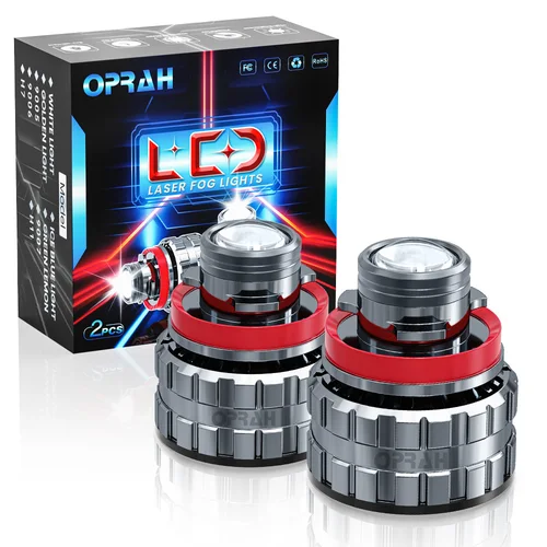 2 uds lente láser bombilla antiniebla LED H7 H11 9005 HB3 9006 HB4 faro de coche Canbus CSP 8000K 6000K 3000K lámpara DRL para coche 12V 24V blanco