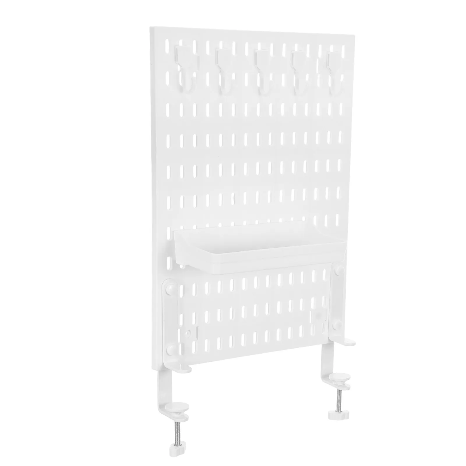1set-adjustable-clamp-on-desk-pegboard-organizer-plastic-tabletop-storage-rack-for-stationery-office-dorm-room-desk-organization