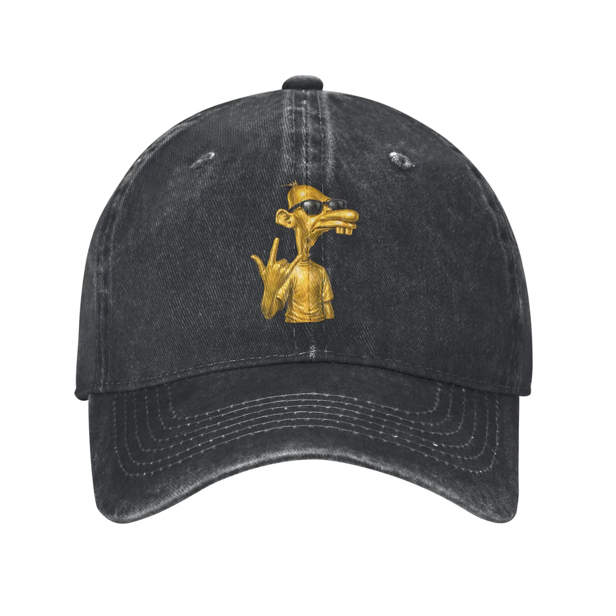 Men Women Golden Neegy Meme Funny Internet Brainrot Gen Z Humor Cap Outfits Baseball Cap Casual  Snapback Hat Adjustable