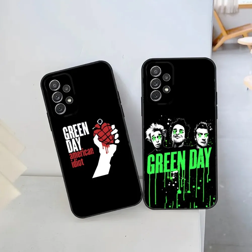 

Band G-Green D-Day Punk Billie Joe Phone Case For Samsung S21,S22 Ultra,S20,S30 plus,S22 plus,S23,S30 ultra 5G Silicone Cover