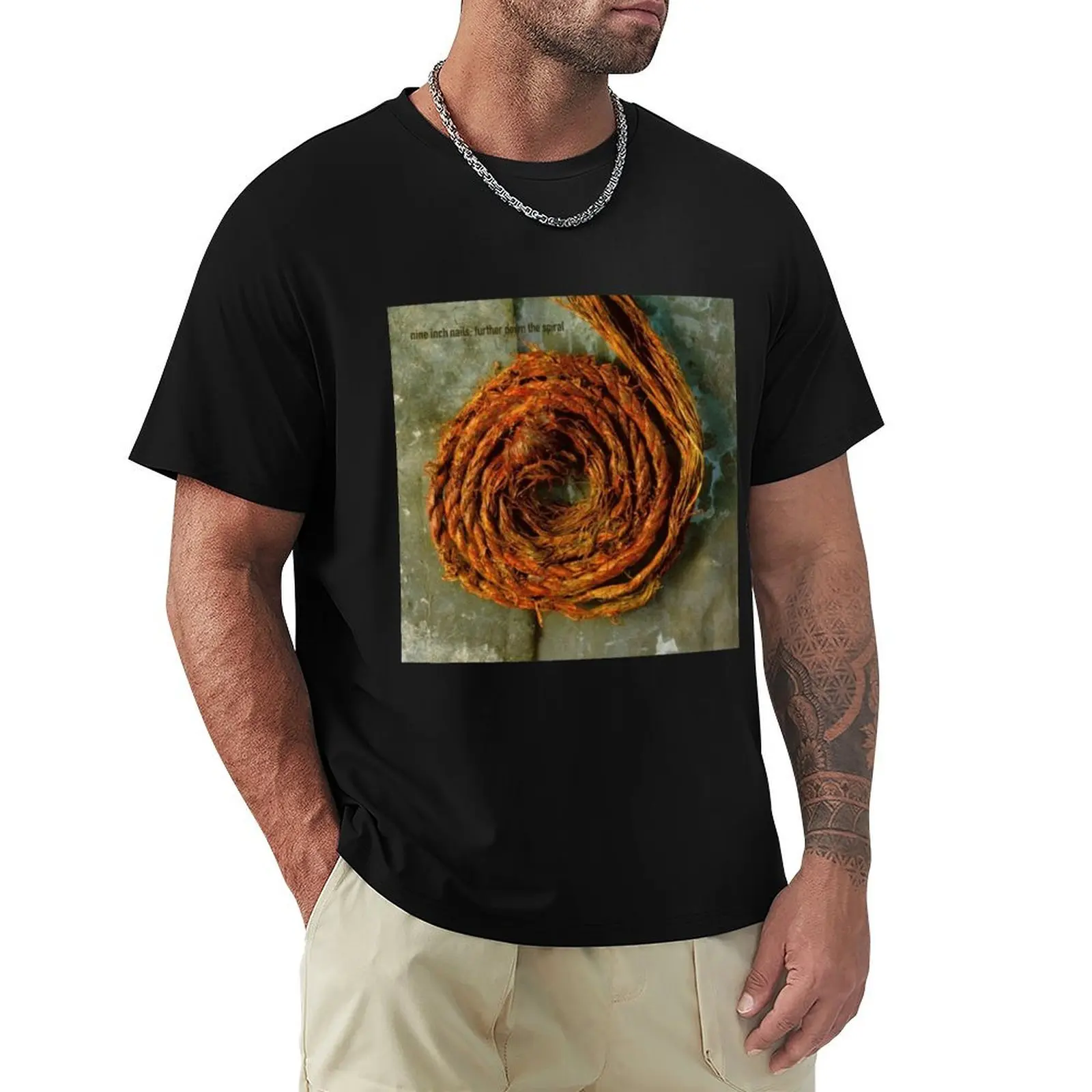 T-shirt léger et décontracté pour l'été, motif spirale, collection Further Down the Spiral