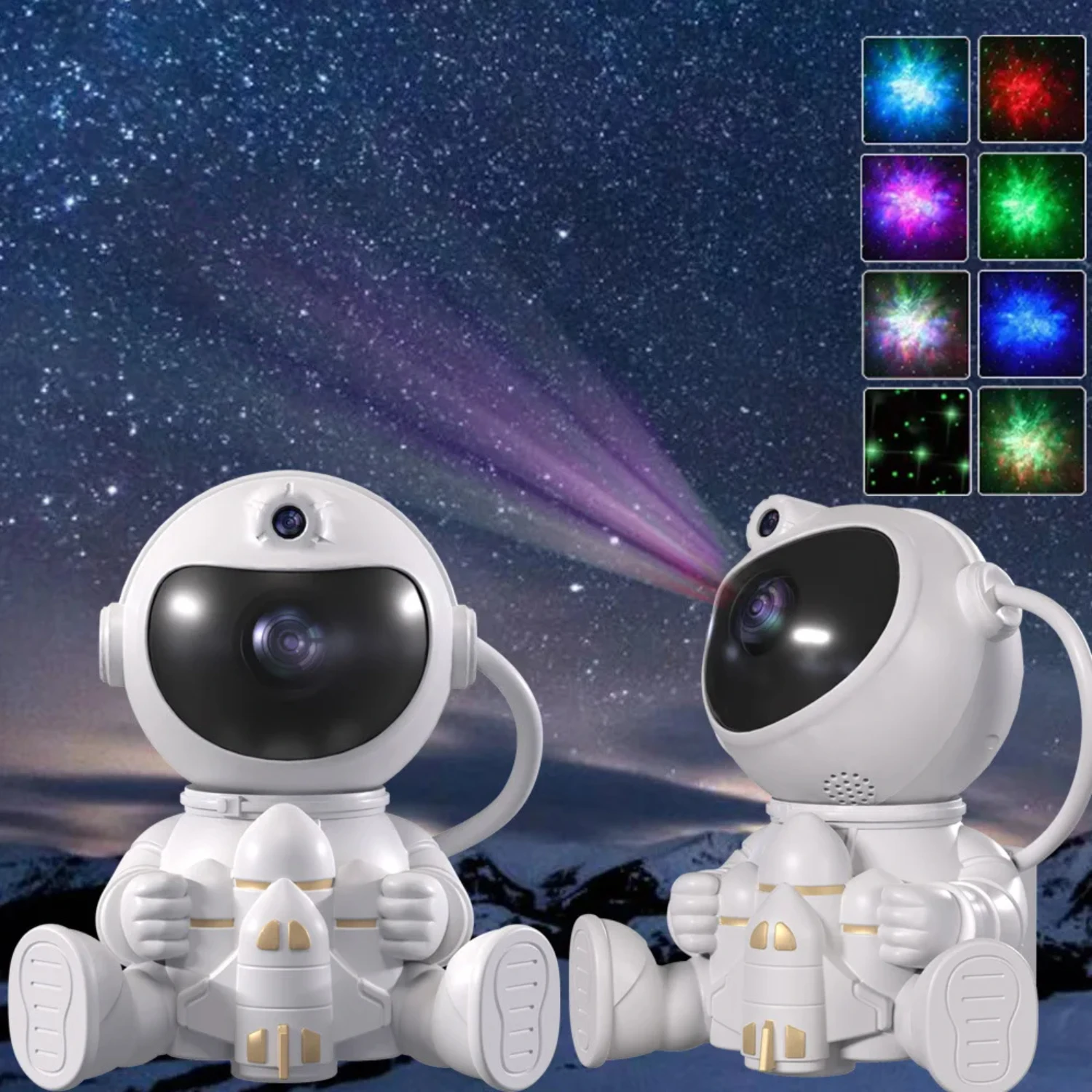 Astronaut  Sky projection lamp bedroom romantic atmosphere lamp creative gift sky star night light