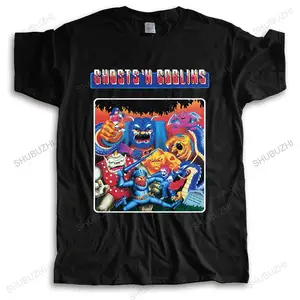 Kaus Mewah Pria Kaus Pria Hantu N Goblin Permainan Video Nes Atasan Katun Pria Kaus Mode Musim panas Hadiah Anak Laki-laki Ukuran Euro 10 penjualan terbaik amstrad 6128 - №