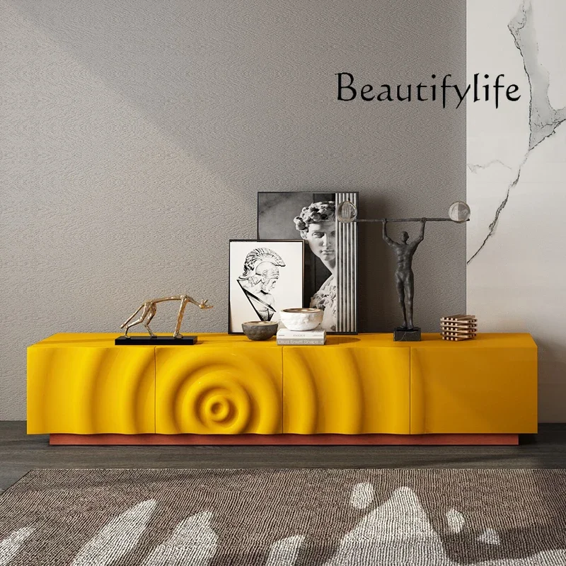 

aW Handles Modern Tv Luxury Wood Hiding Glossy Media Cabinet Floor Tv Stand High End Moterm Mobili Per La Casa Home Furniture