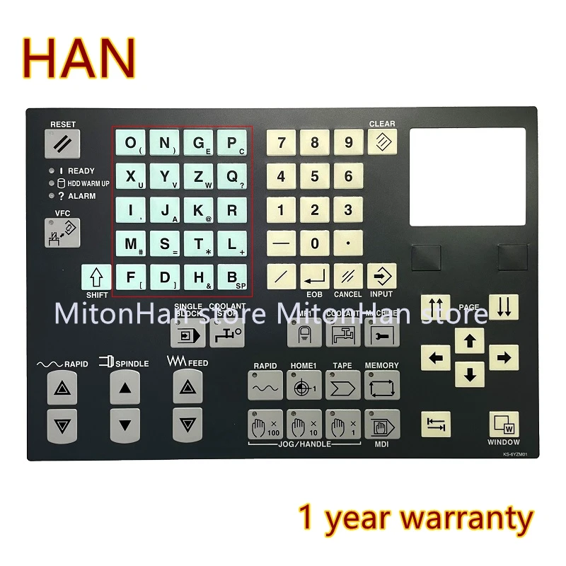 Nowość dla MAZAK LGMAZAK CNC KS-6YZL01B KS-6YZM01 klawiatura membranowa CNC centrum obróbcze tokarka obsługa klawiatury Film