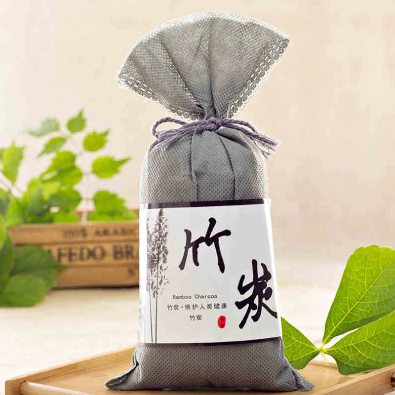 100g Bamboo Charcoal Bag Odor Absorber Smelly Removing Air Freshener For Closets Shoes Car