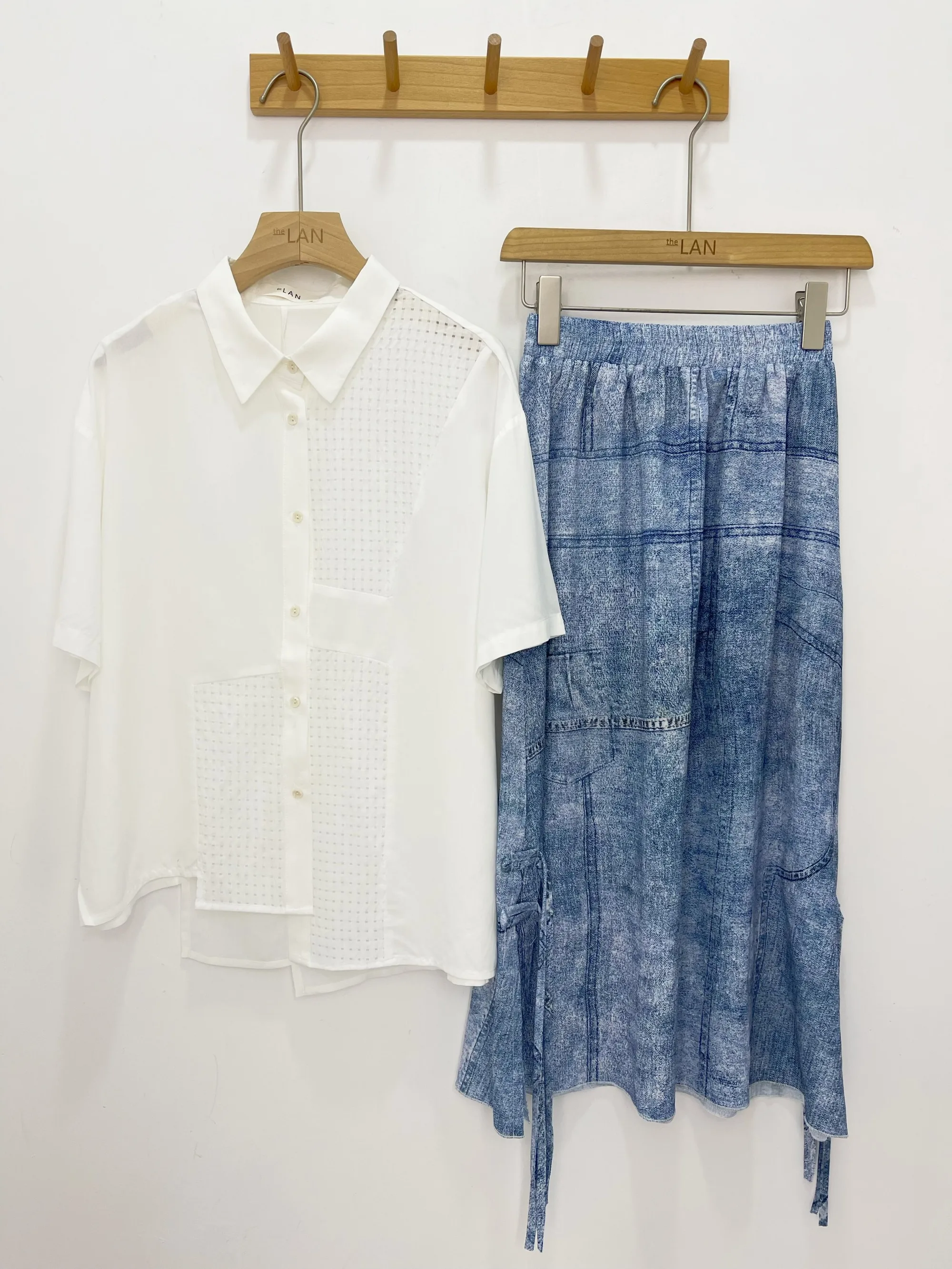 

Casual Commute Loose ort Sve irt Women's Summer Top Color Blo Design Breathable Polyester Fiber Collar Button C...