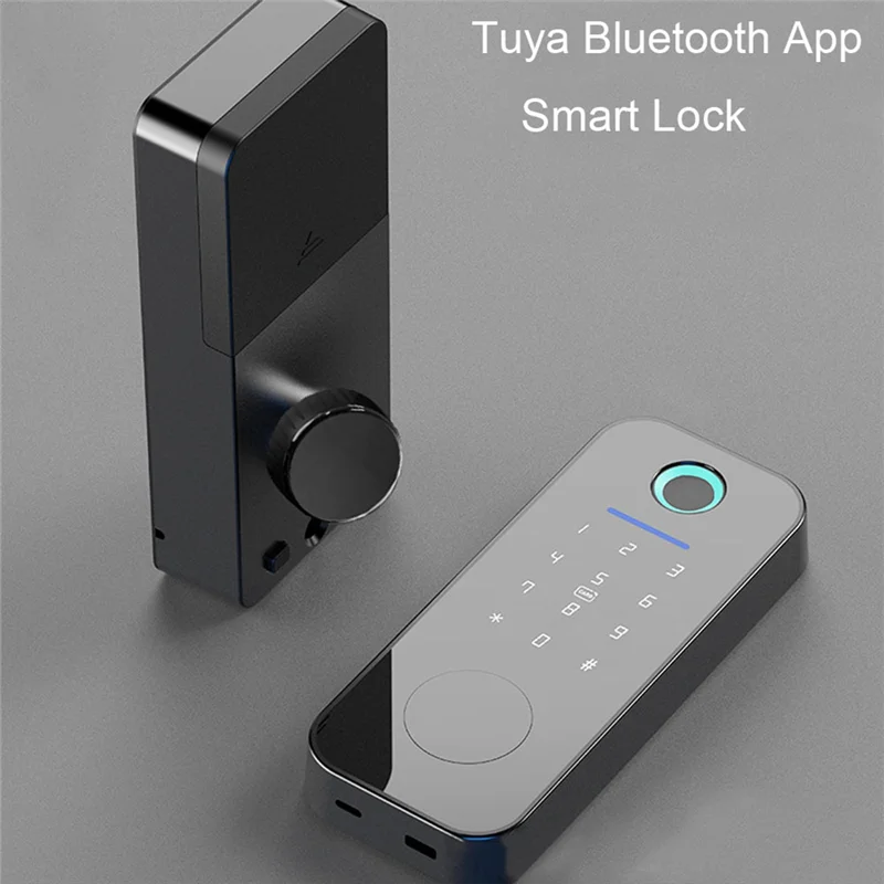 

Y19A Tuya App Remote Control Smart Door Lock Deadbolt With Keys Fingerprint Lock Electronics Digital House Electronic Lock