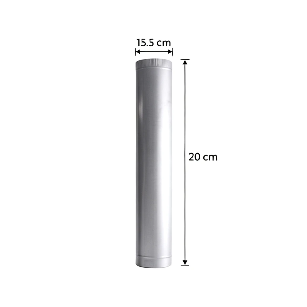 Stainless Steel Chimney Pipe 50cm High Temperature Resistant Vent Tube For Wood Stove Fireplace Grill BBQ Oven Heating System