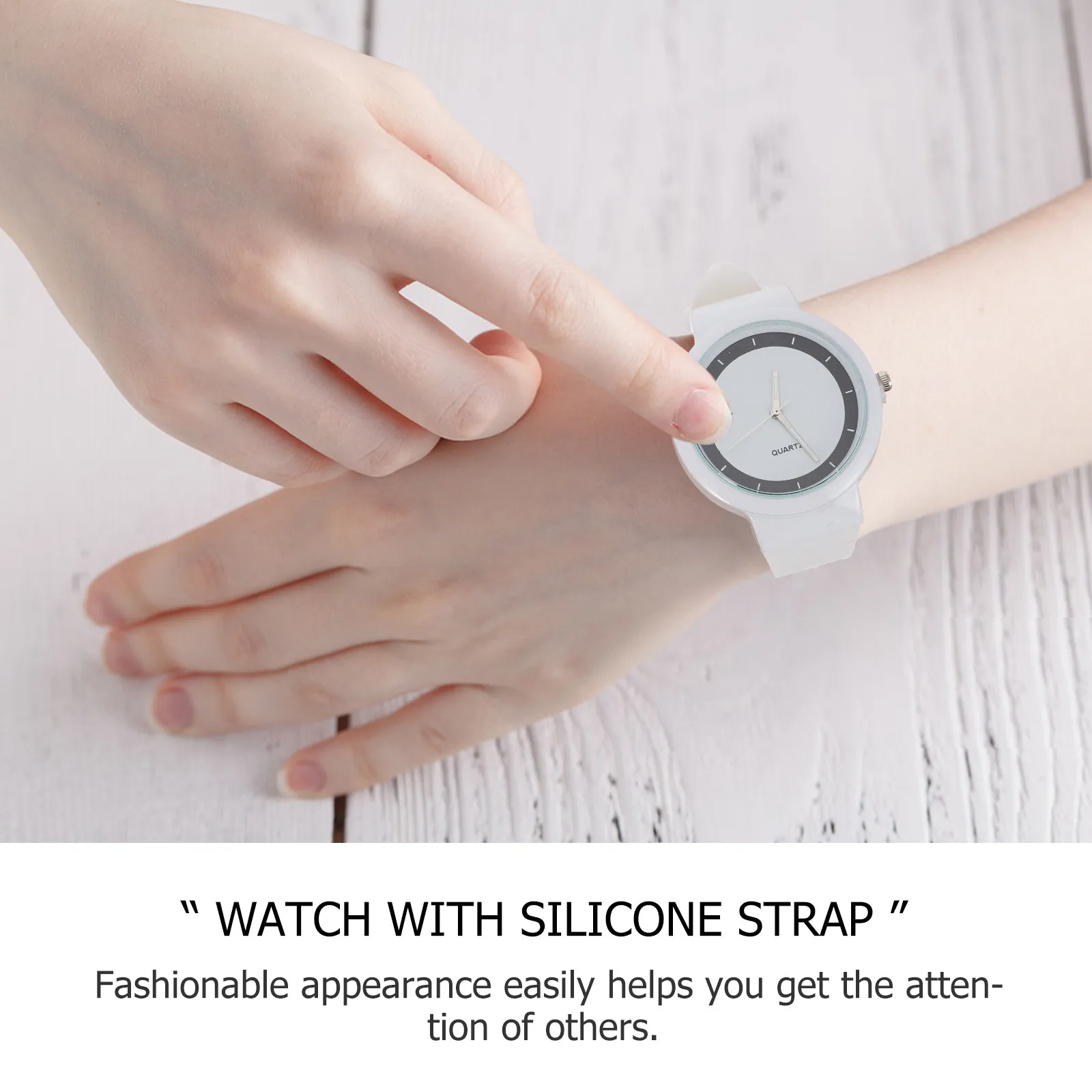 2Pcs Women Wrist Watch Simple Fashion Quartz Durable Comfortable Precise Timekeeping Watch with