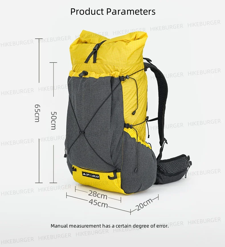3F UL GEAR Tutor Ultra Rucksack Outdoor Camping 30+10L Ultraleicht UHWMPE Wandern Wasserabweisend Reisen Bergsteigen DAOSHI – Detail 3
