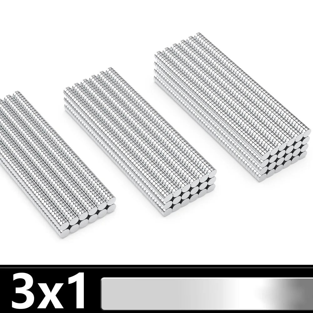 

3x1mm iman Refrigerator Magnets for DIY, Building, Scientific, Craft, and Office