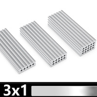 3x1mm iman Refrigerator Magnets for DIY, Building, Scientific, Craft, and Office